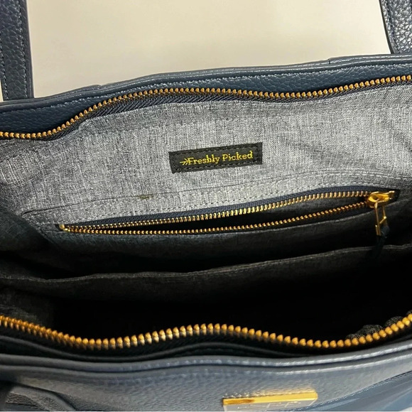 FP Freshly Picked Everyday Tote Diaper Bag Navy Blue - Picture 13 of 13